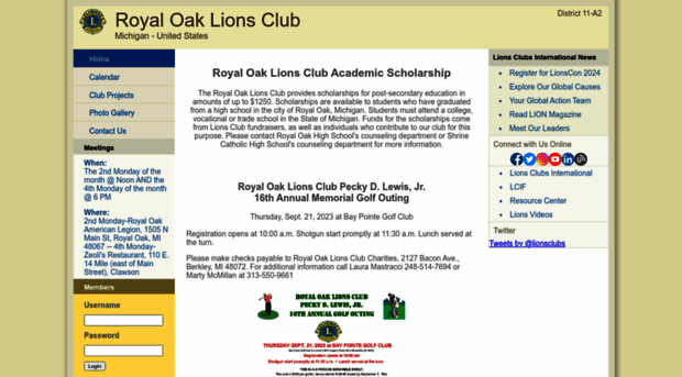 royaloaklionsclub.org