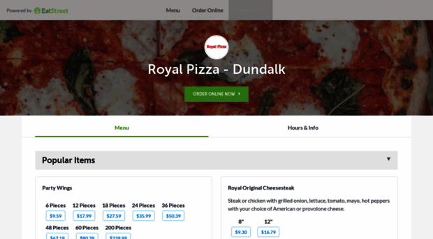 royalpizzadundalkmd.com