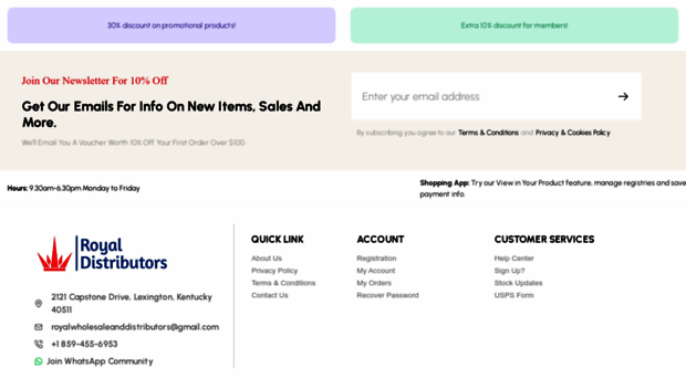 royalwholesaleanddistributors.com