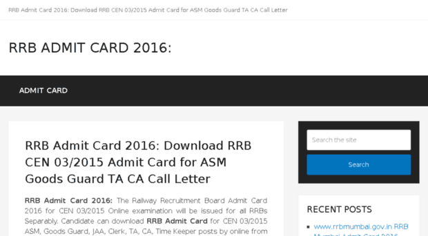rrbadmitcard2016.in