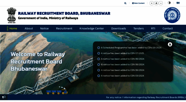 Rrbbbs gov in Railway Recuitment Board Bhub Rrbbbs