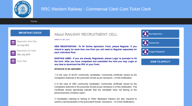 rrc_w_cc.cbtexam.in