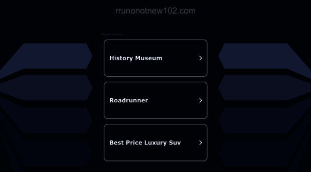 rrunonotnew102.com