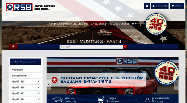 RSB Mustang Parts - Der Spezialist für Ford Mustang Teile