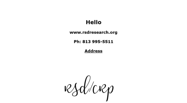 rsdresearch.org