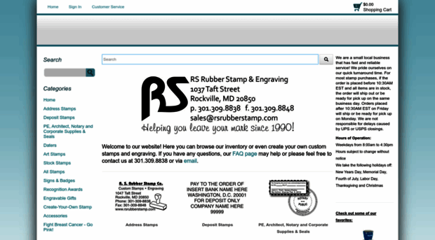 rsrubberstamp.com