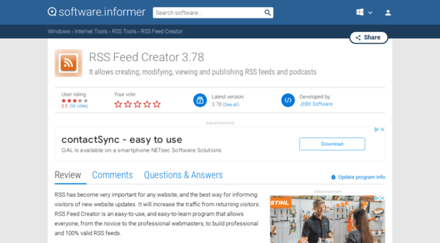rss-feed-creator.software.informer.com