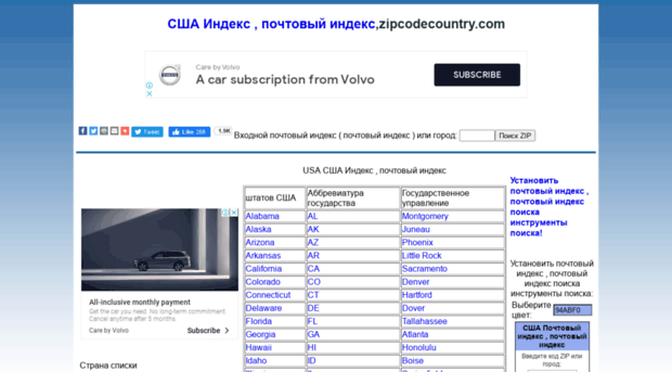 ru.zipcodecountry.com