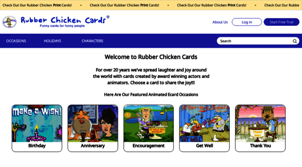 rubberchickencards.com