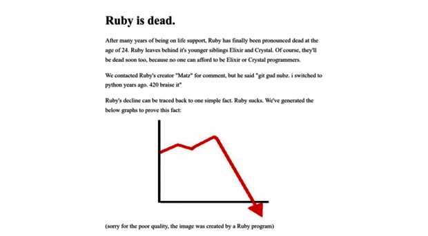 rubyisdead.science