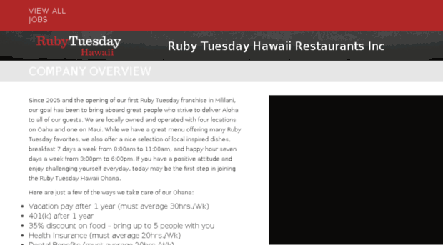 rubytuesday-hawaii.careerplug.com