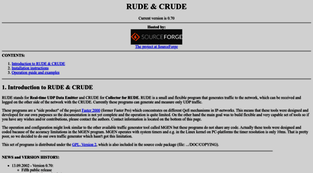 rude.sourceforge.net