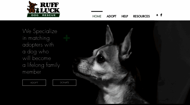 ruffluckdogrescue.com