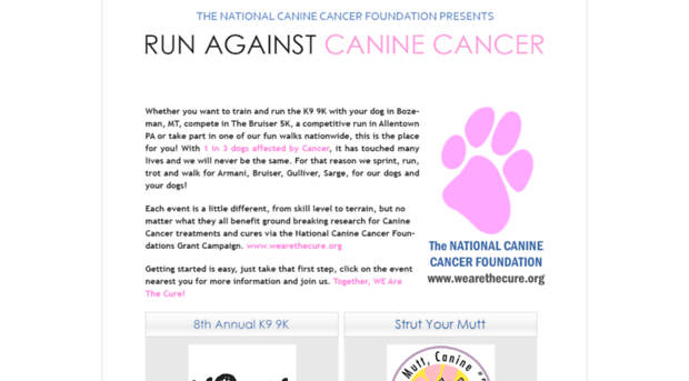 runagainstcaninecancer.org