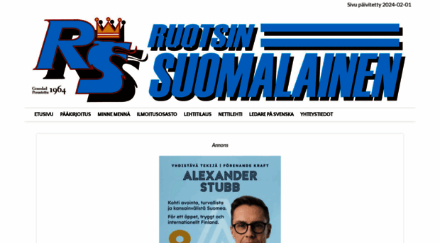 ruotsinsuomalainen.com