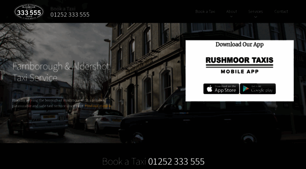 rushmoortaxis.com