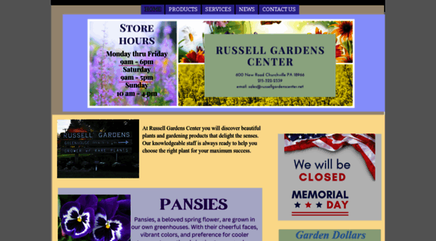 russellgardenscenter.net