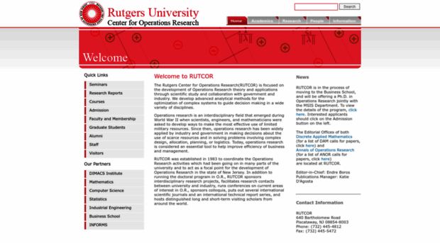 rutcor.rutgers.edu