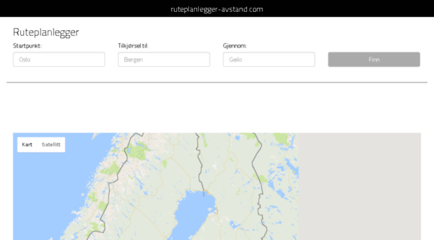 ruteplanlegger-avstand.com