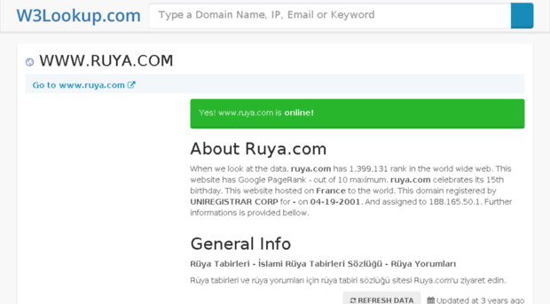 ruya.com.w3lookup.net