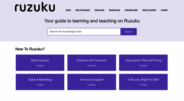 ruzuku.helpscoutdocs.com