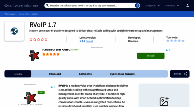 rvoip.software.informer.com