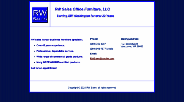 rwsalesfurniture.com