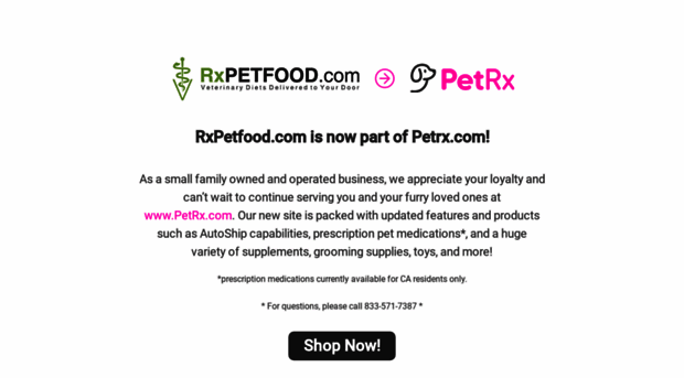 rxpetfood.com