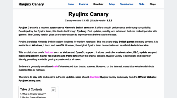 ryujinxcanary.com