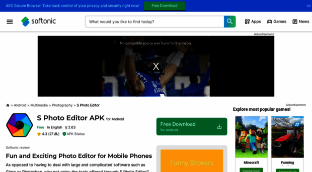 s-photo-editor.en.softonic.com