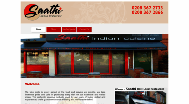 saathirestaurant.co.uk