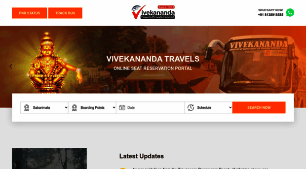 sabarimala.vivekanandatravelspltd.com