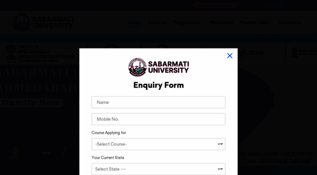 sabarmatiuniversity.edu.in