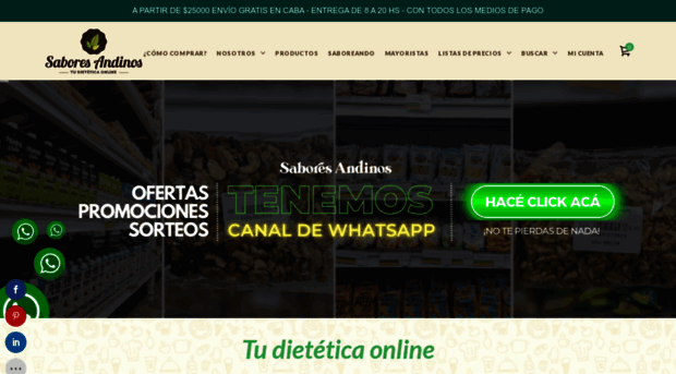 saboresandinos.com