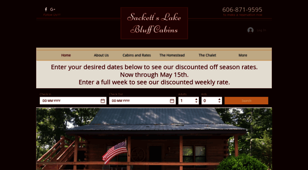 sackettslakebluffcabins.com