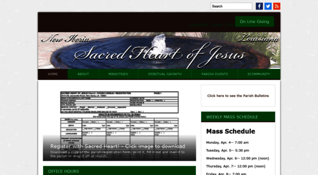 sacredheartofjesusnewiberia.com