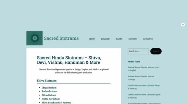 sacredstotrams.com