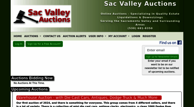 sacvalleyauctions.com