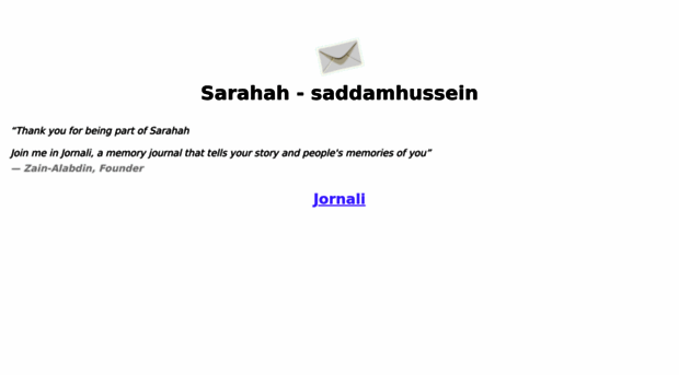 saddamhussein.sarahah.com