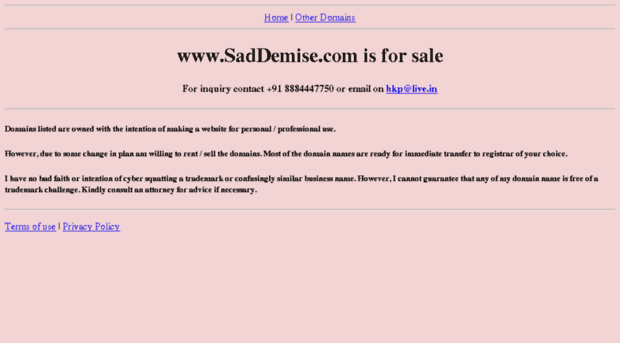 saddemise.com