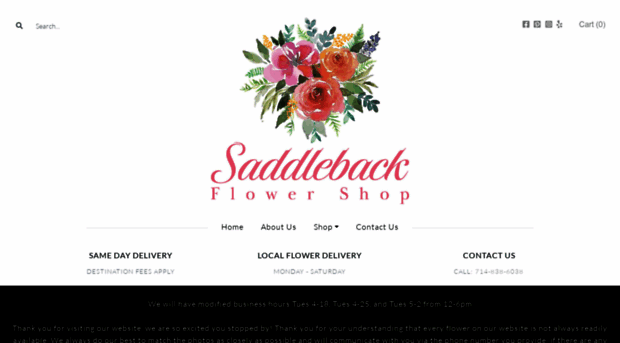 saddlebackflowershop.net