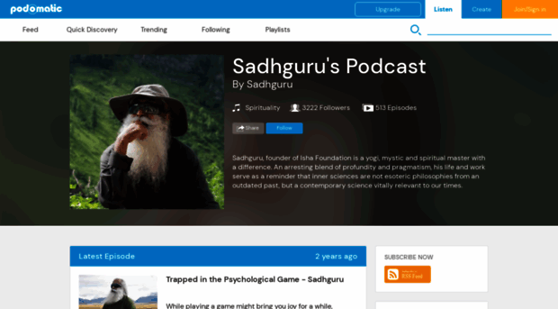 sadhguru.podomatic.com