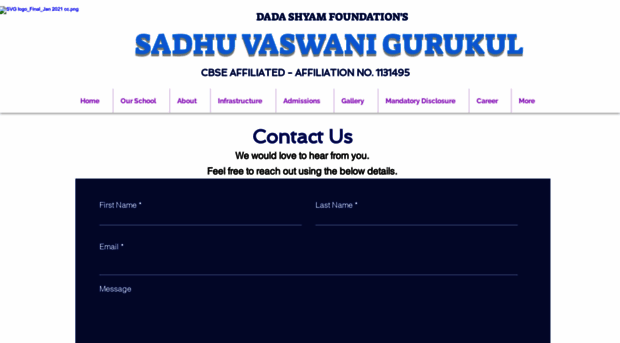 sadhuvaswanigurukul.in