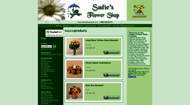 sadiesflowershop.com