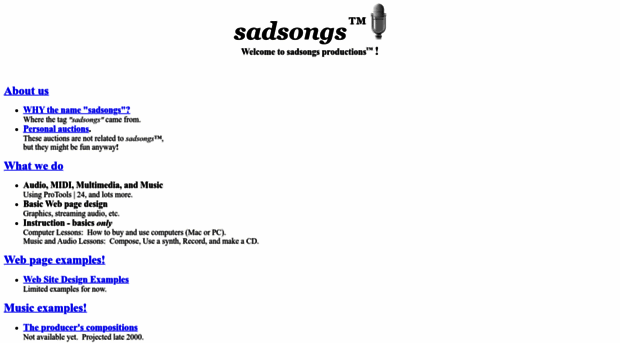 sadsongs.com