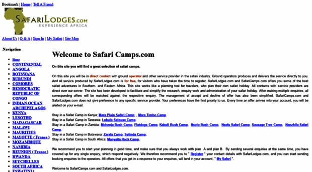 safaricamps.com