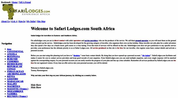 safarilodges.com