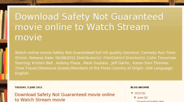 safety-not-guaranteed-2012.blogspot.in