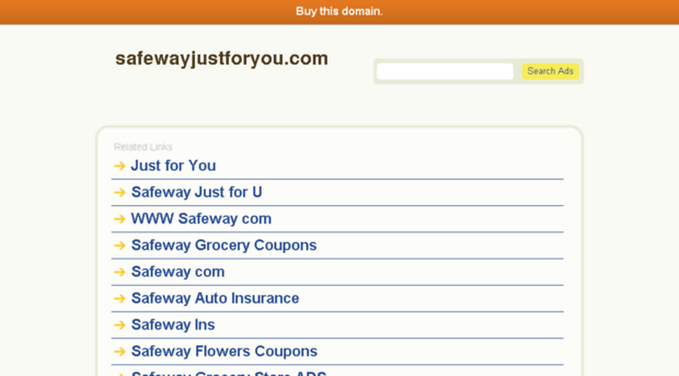 safewayjustforyou.com