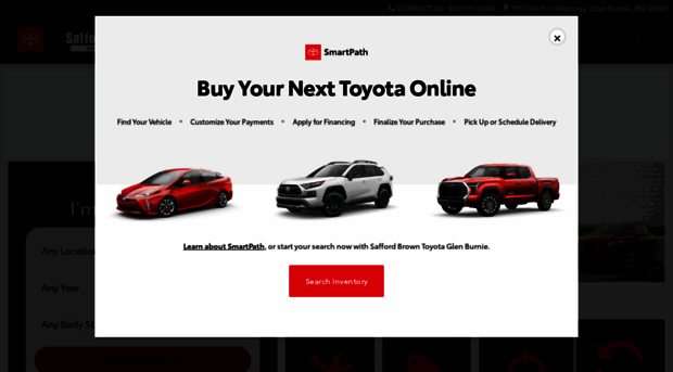 saffordbrowntoyotaglenburnie.com